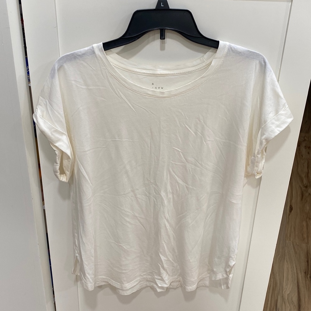 A New Day white cuffed tee shirt